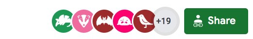 Google Doc showing many anonymous viewers editing at once.